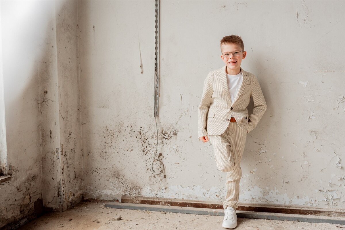 communiefotoshoot jongen