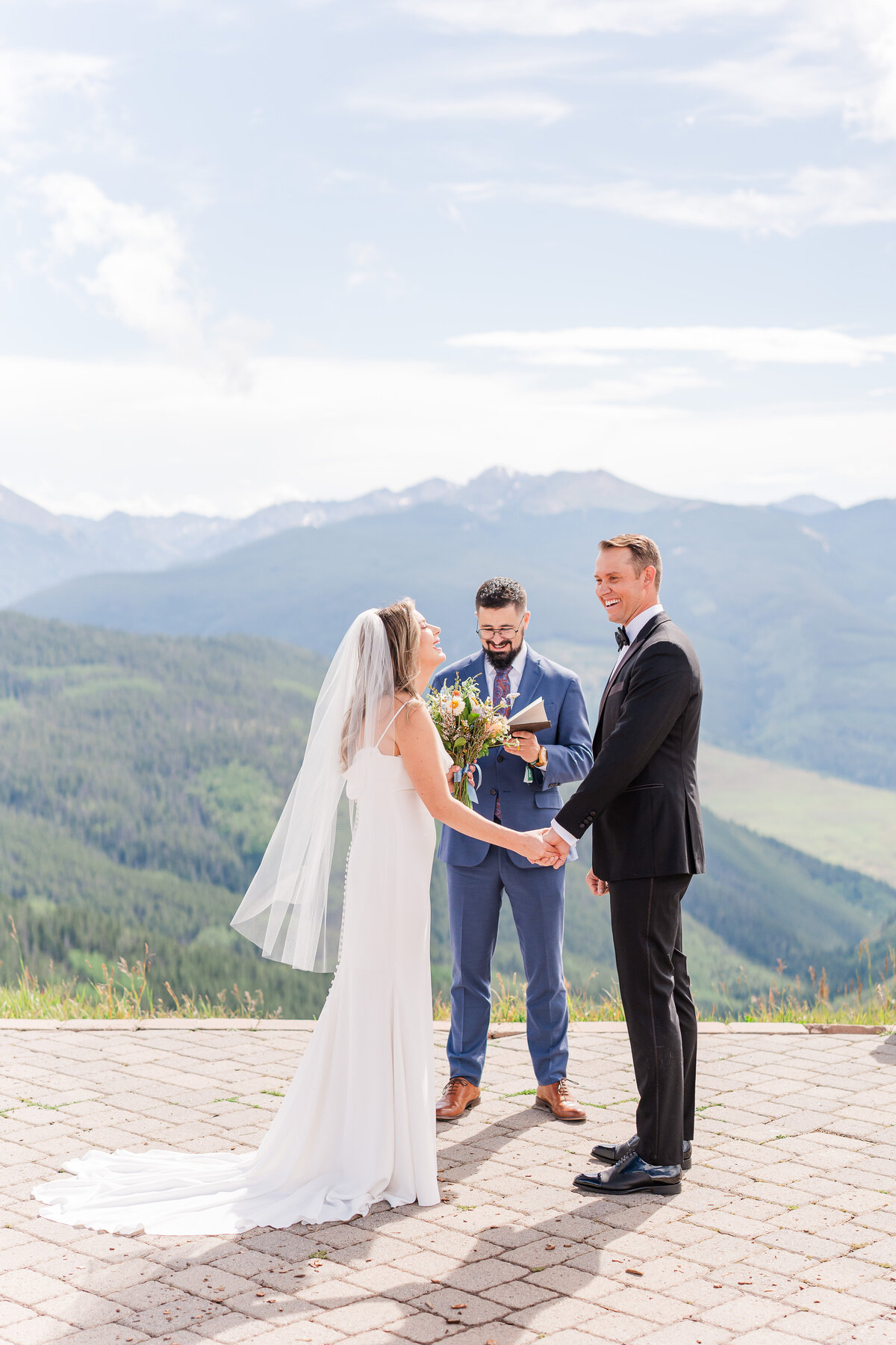 Vail Wedding Deck Mountain Village Romantic Summer Elopement Wedding Ski Lift Elena Spraguer Photography 0008