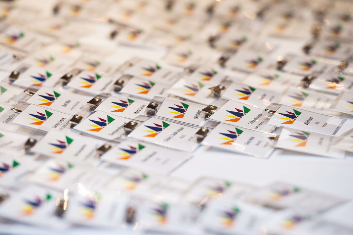 closeup photo of name badges taken during the CCRAW conference by Ottawa Event Photographer JEMMAN Photography COMMERCIAL