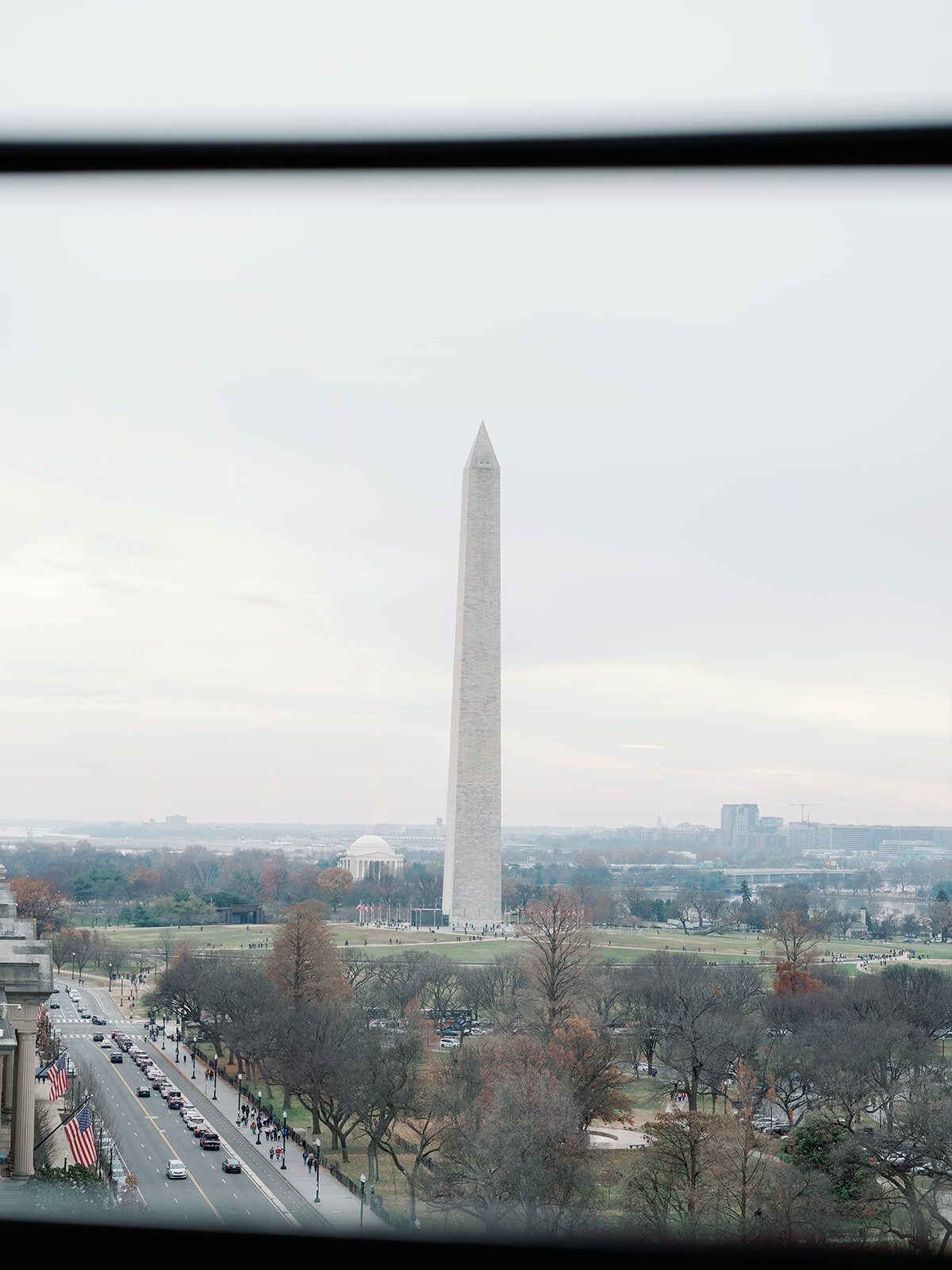 View of Washington Monument from Hotel Washington 