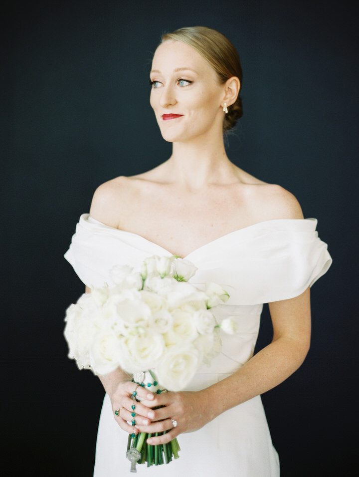 bride portrait on her wedding day in nyc