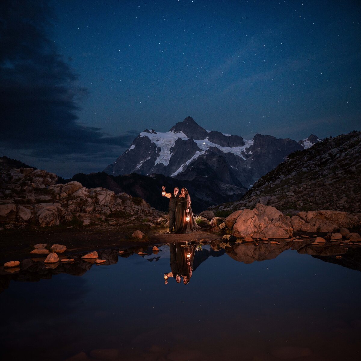 Milky Way Elopement Artist Point Mt Baker Washington - lores7