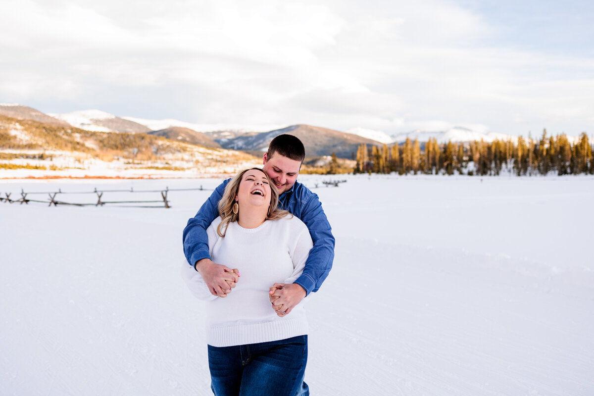 Colorado Lake Granby engagement