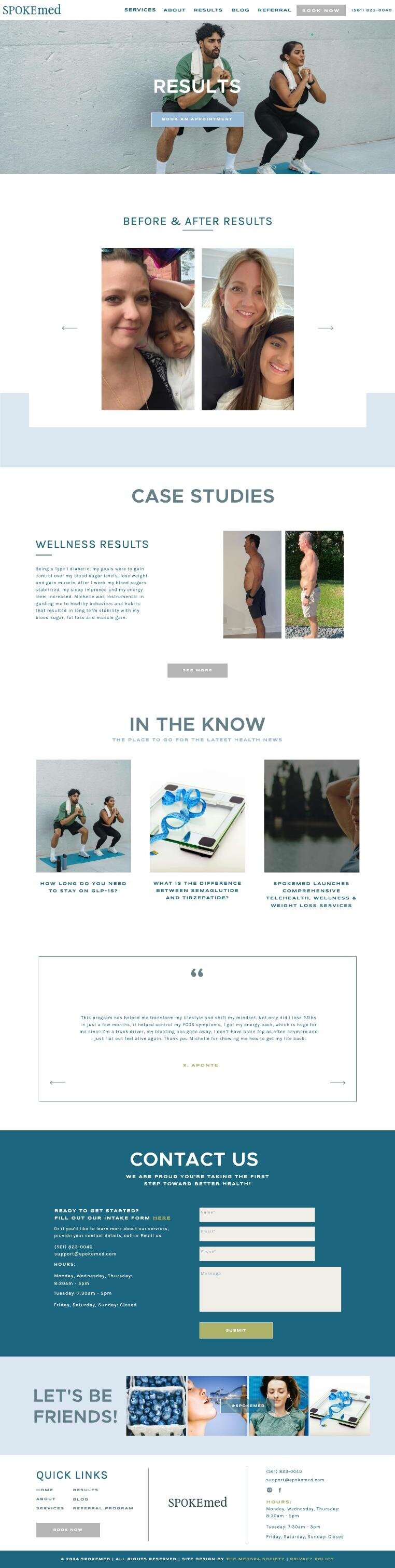 medspa website template site designs10