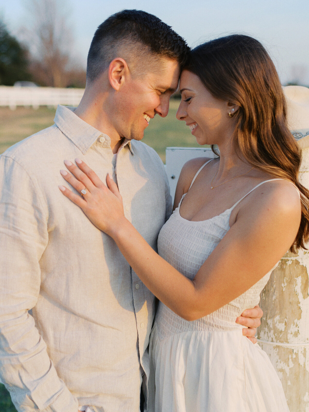 engaged-couple-laughing-together