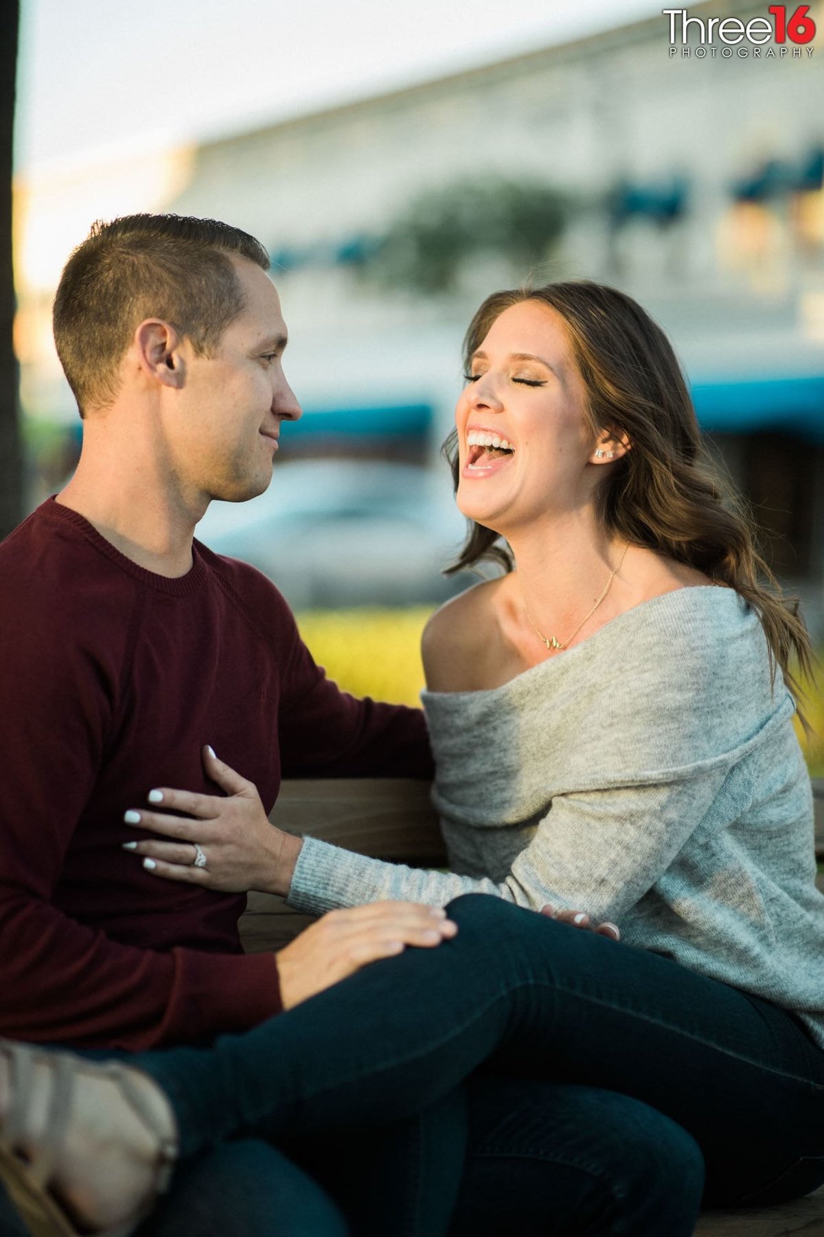 Groom to be causes his fiance to laugh out loud