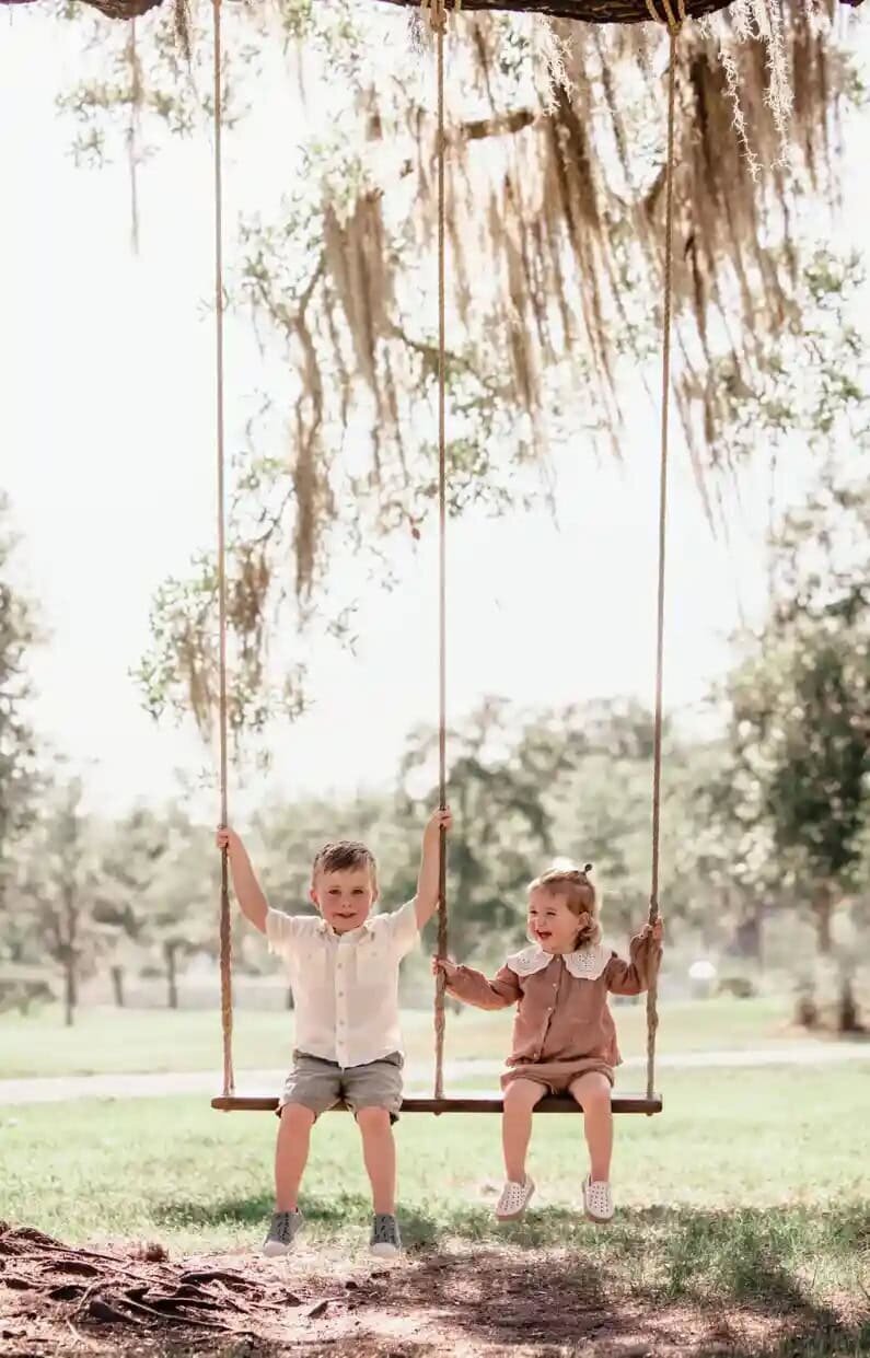 Family photos on the farm in Jacksonville, Florida