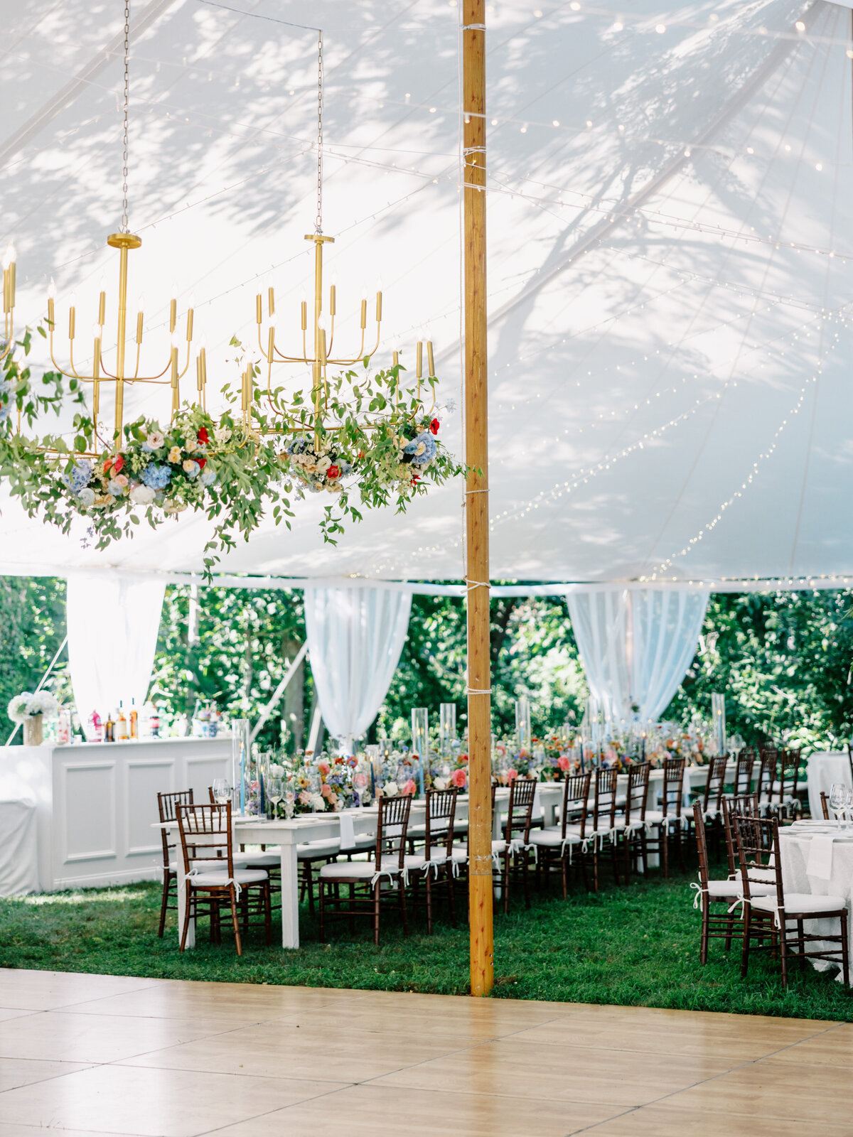 floral chandelier