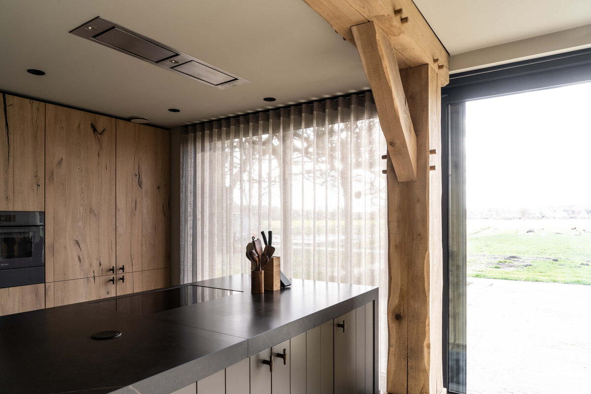 Ontwerp keukeninterieur woonboerderij Friesland door Marlinde Interieurontwerp