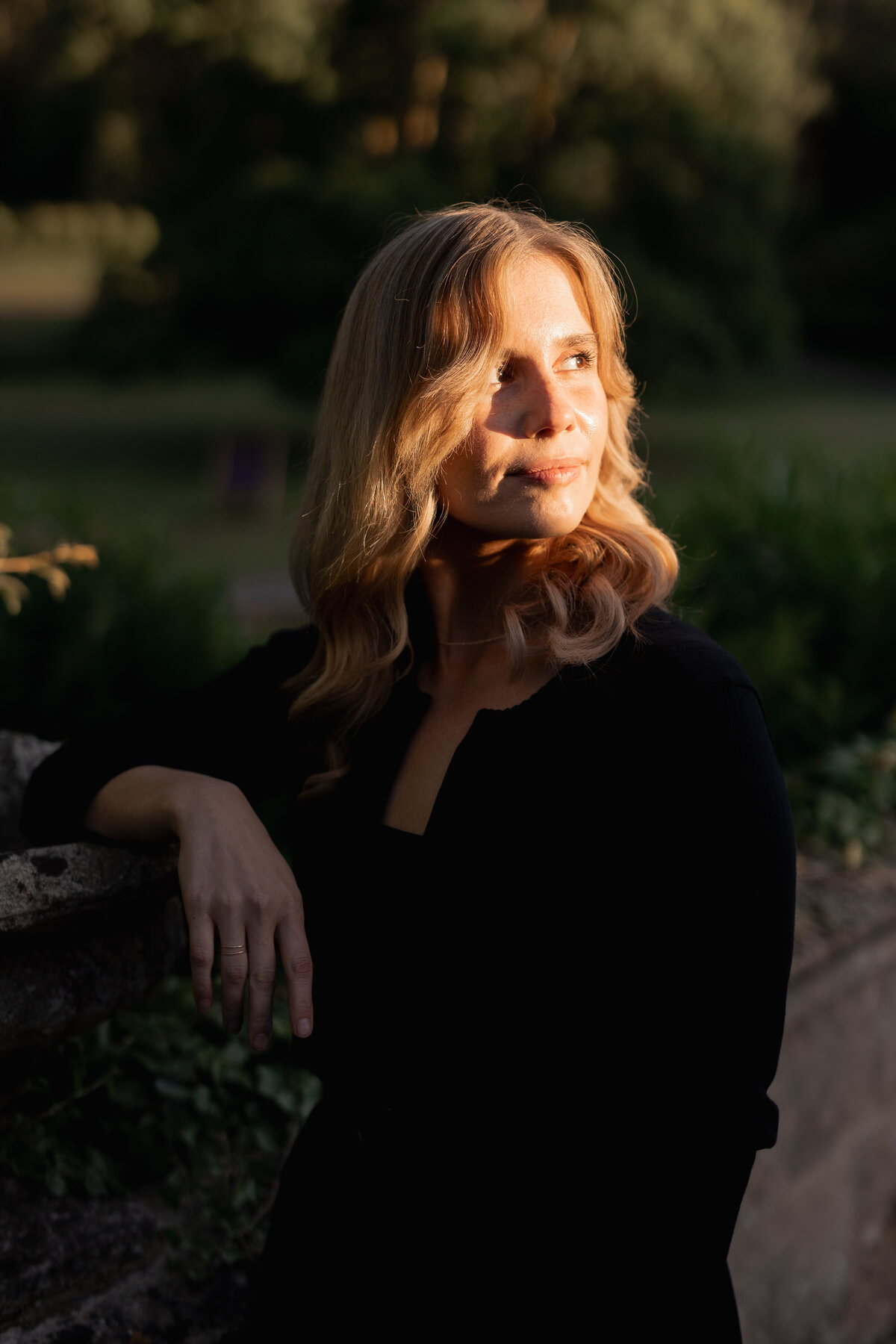 Golden hour portraits at Castle Combe, Cotswolds