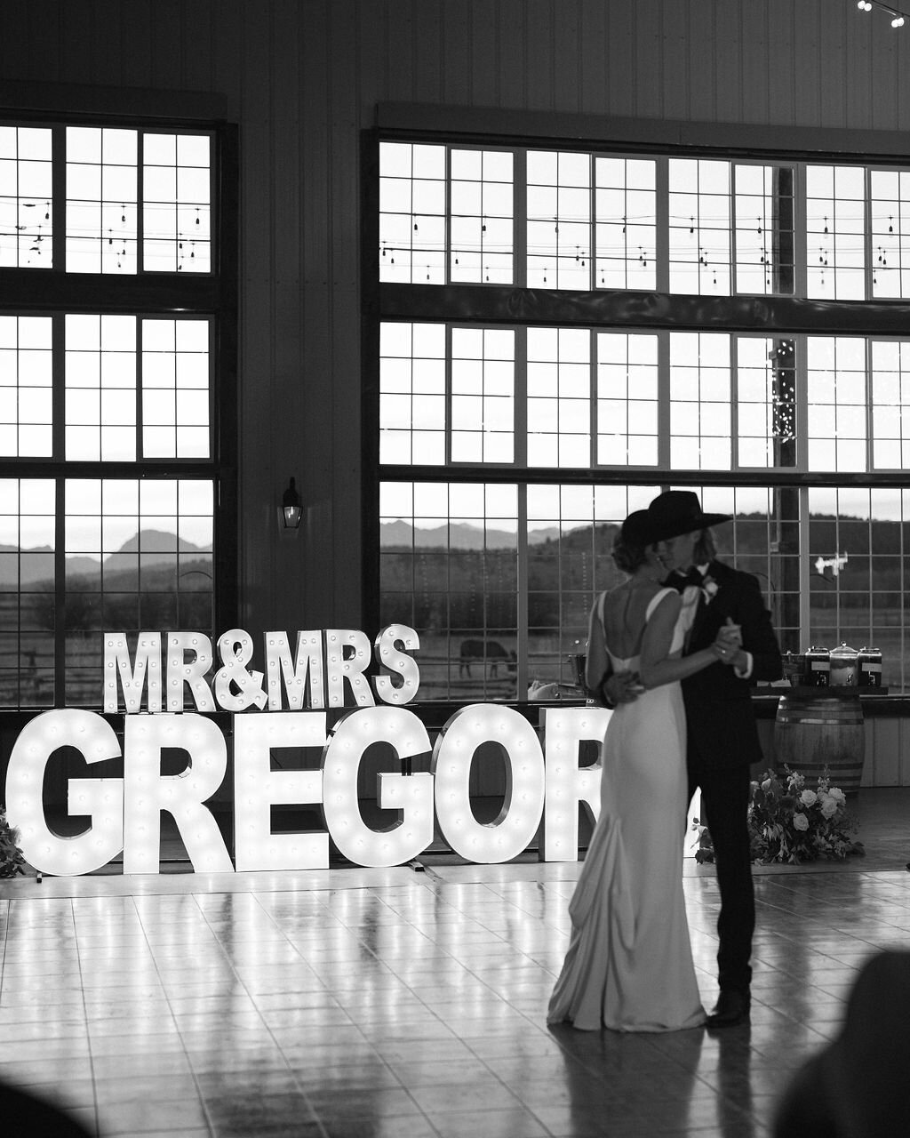 First-dance-barn-wedding-reception-diamond-cross-ranch-wy
