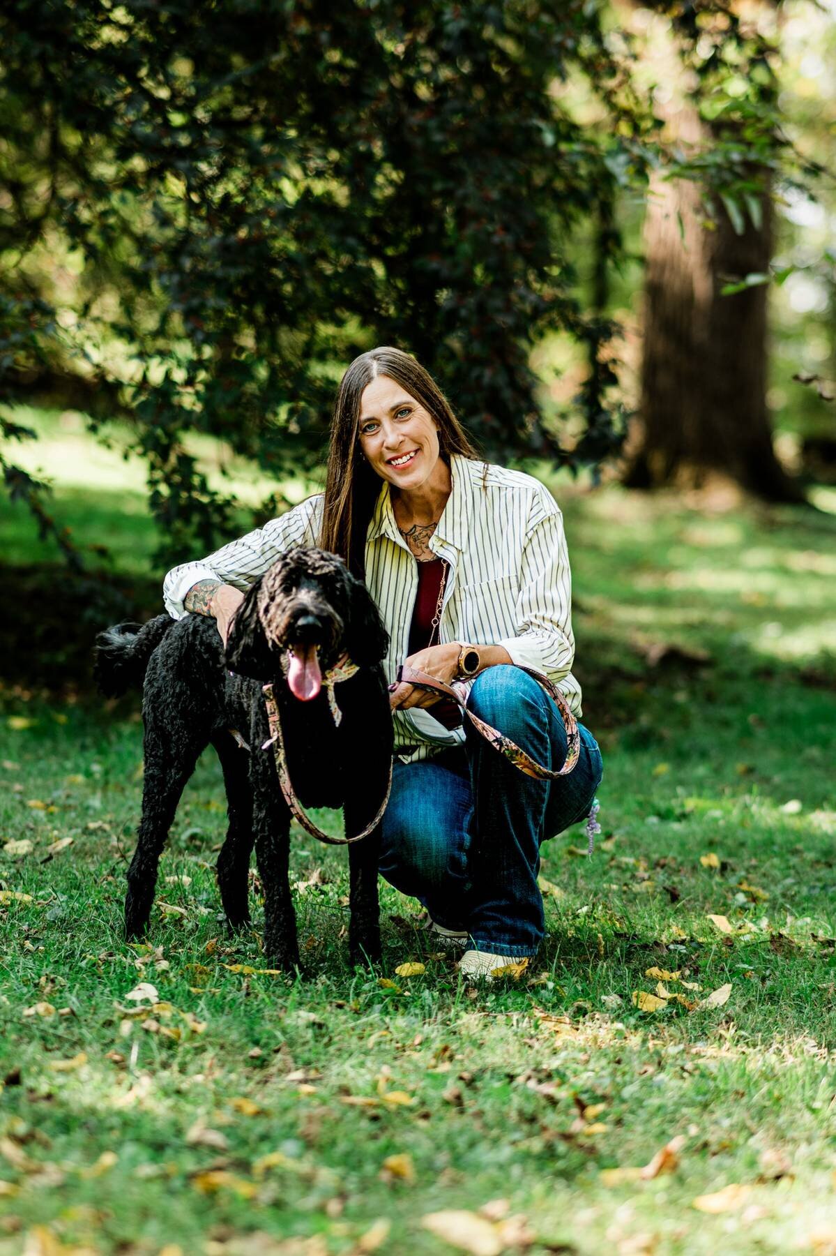 Woman with dog