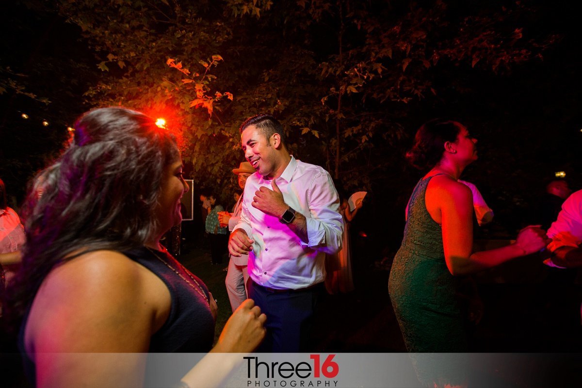 Guests dancing at a Garland Hotel wedding reception