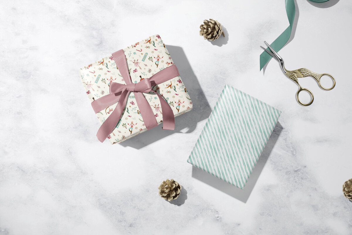 Wrapping Paper Mockup nutcracker