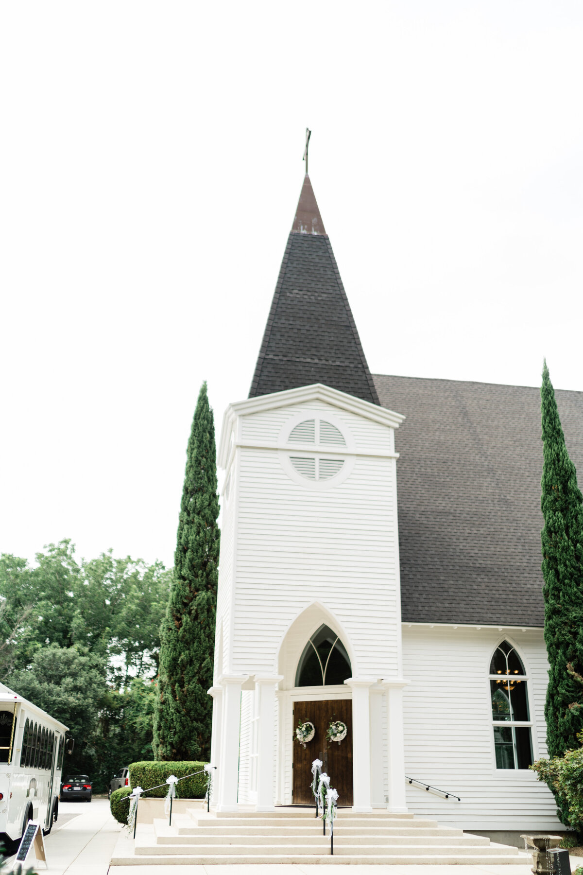 Small white church in Alabama