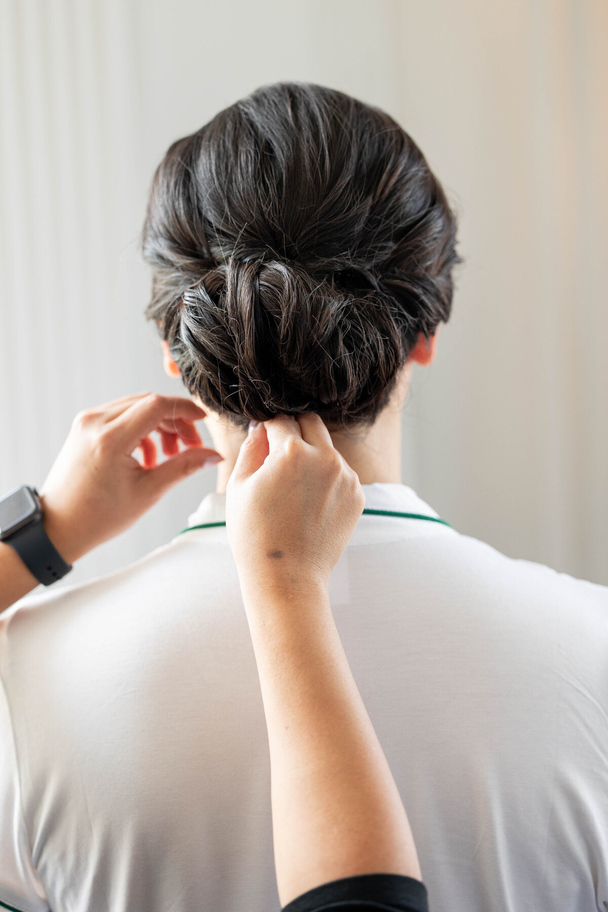 Up-do in a bride