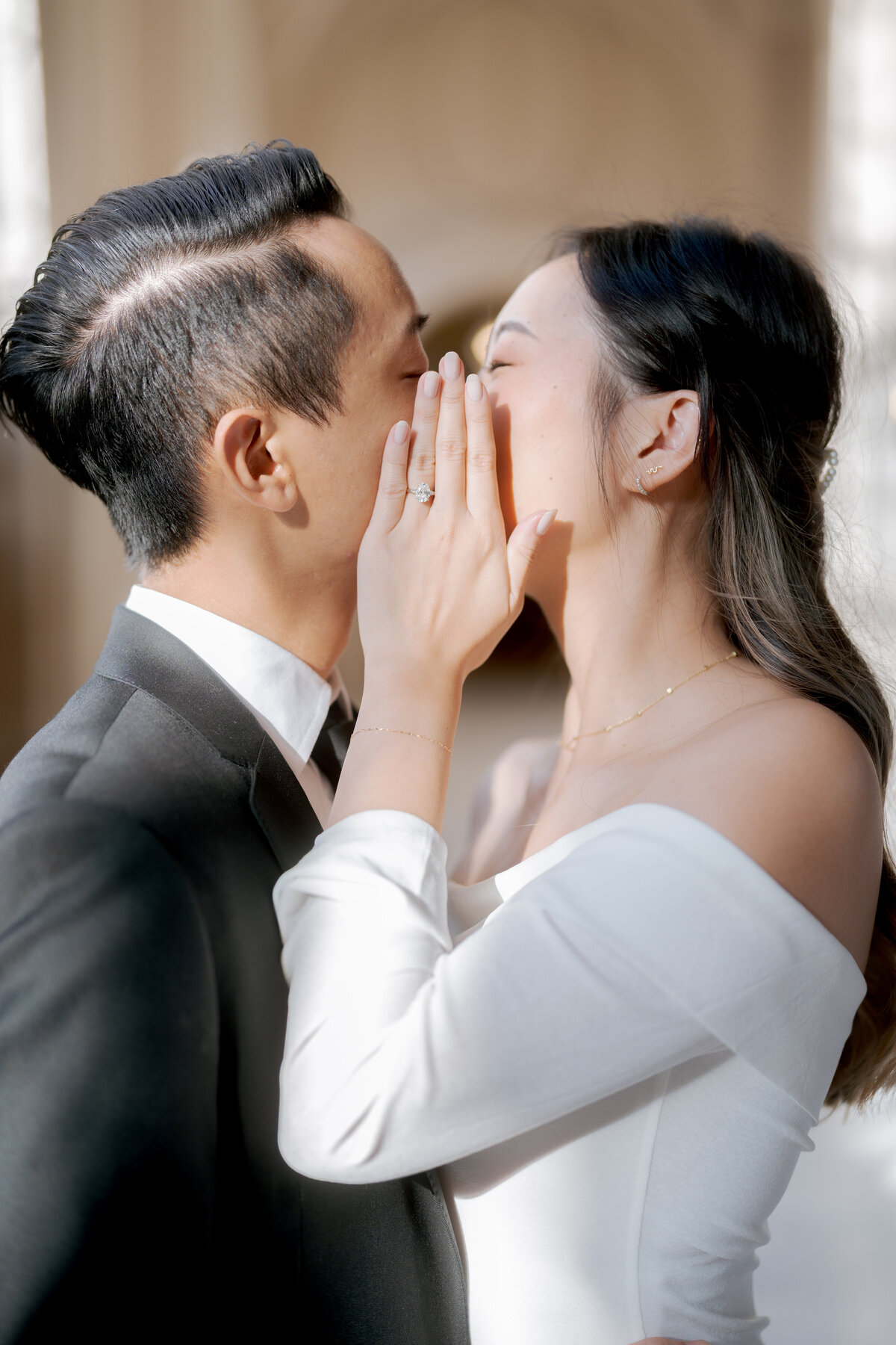 Couple at San Francisco City Hall