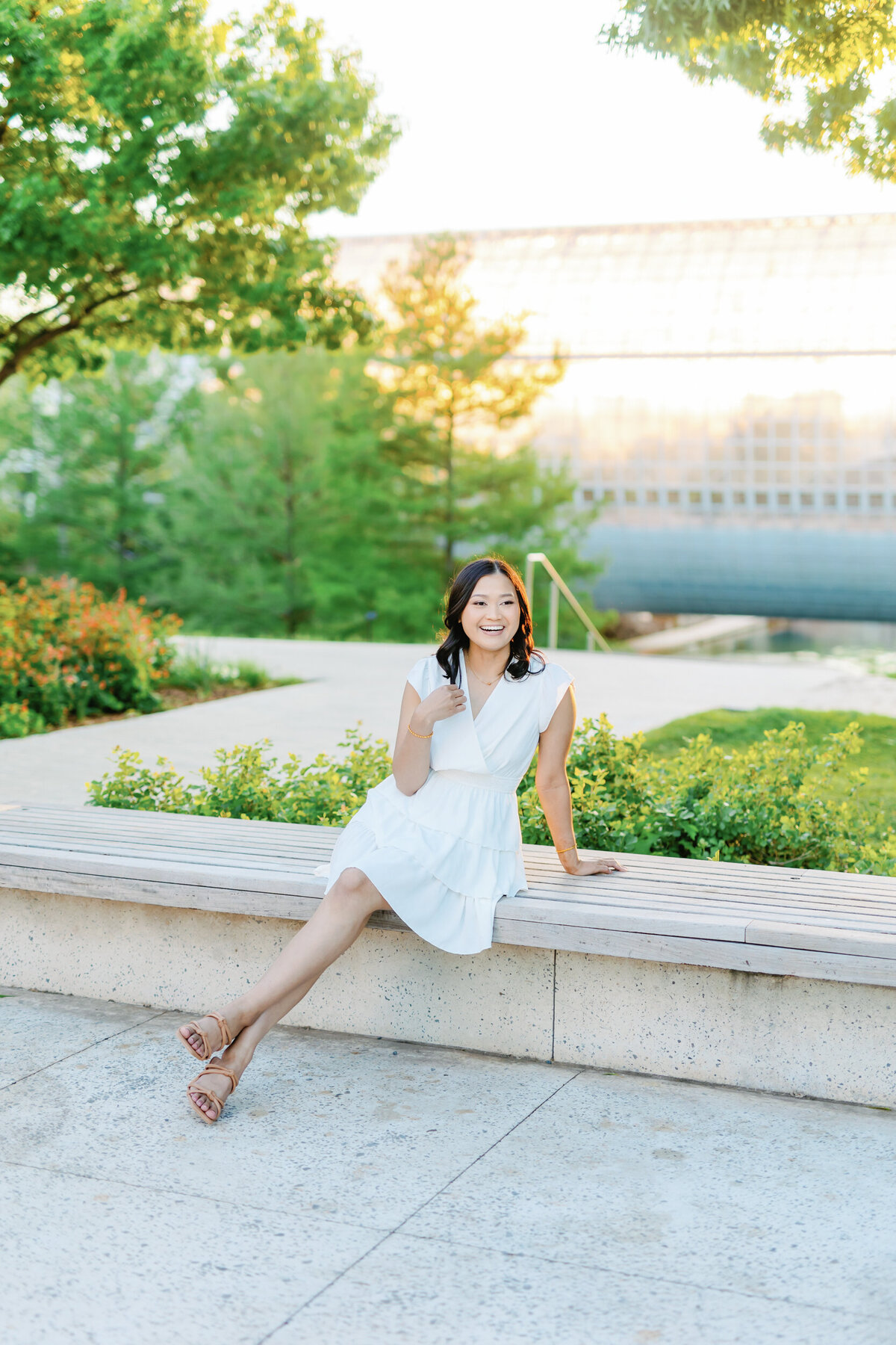 OU Senior photoshoot - Myriad Gardens OKC - Amanda Hitchen Photography-18