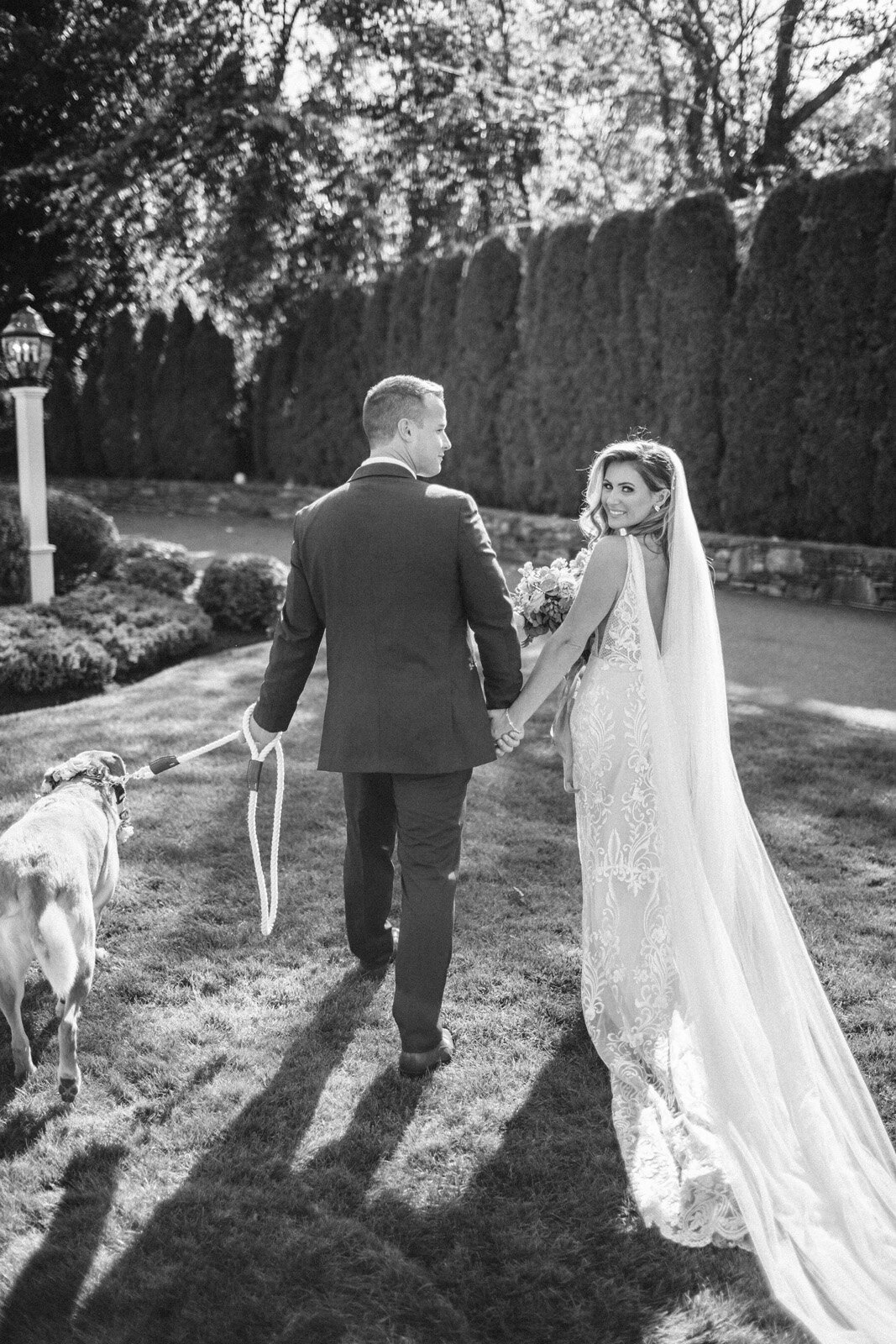 Kate-Murtaugh-Events-private-estate-wedding-planner-bride-groom-dog-portrait