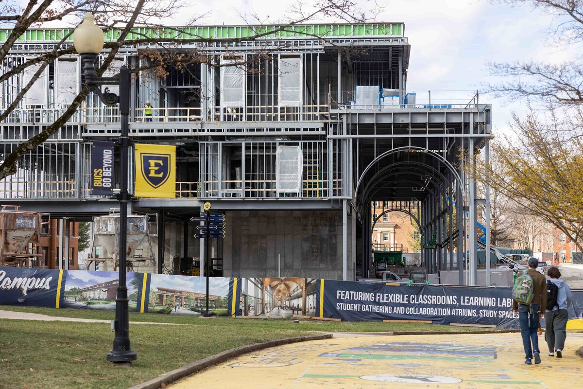etsu academic building johnson city commercial drywall framing j.ross