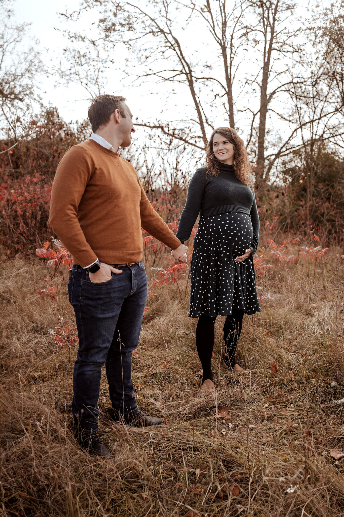 maternity photo session at Huron Natural Area