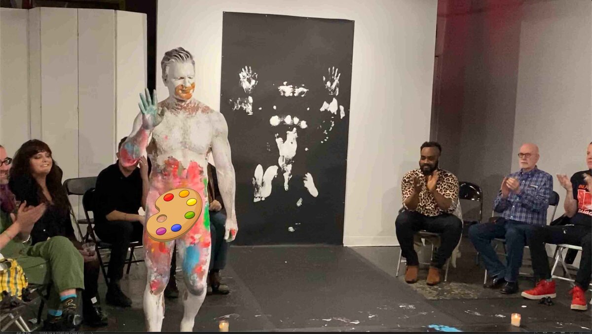 Brent Ray Fraser SoHo Project Space NYC - Body Paint Ritual 2020 - 26