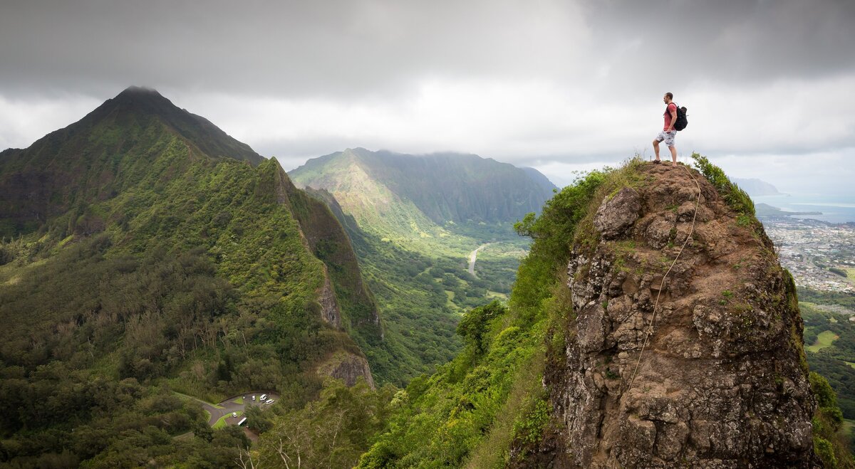 Hiker on Hill