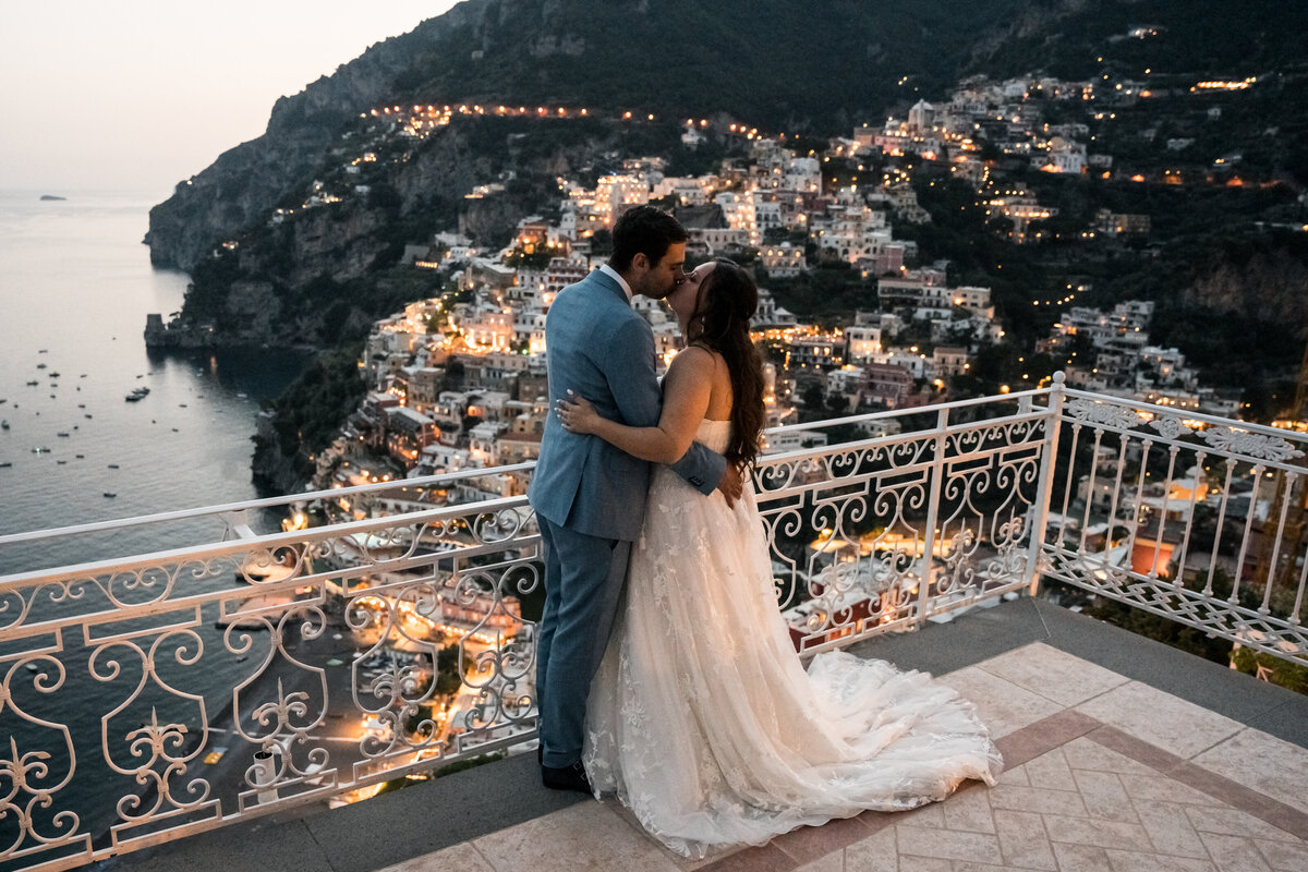 Positano, Amalfi Coast, Italy intimate wedding photography