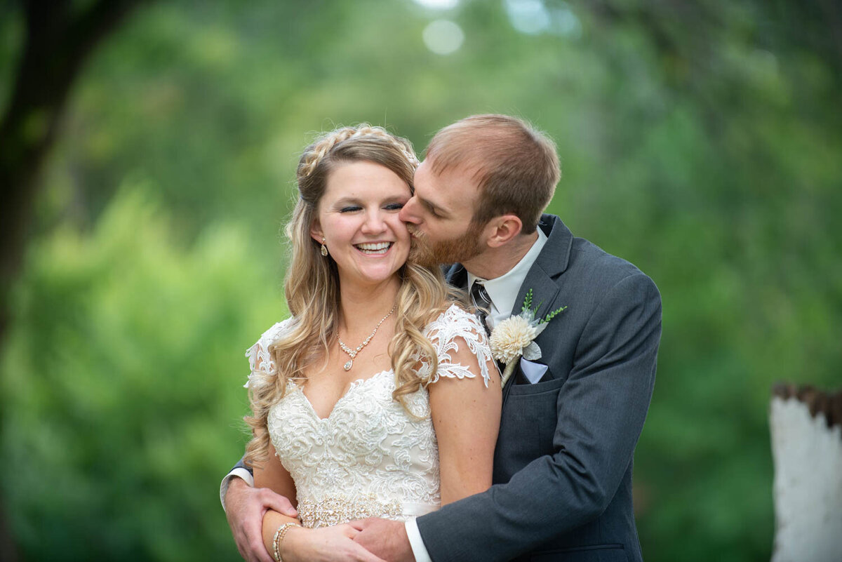 bridal portraits with bride and groom
