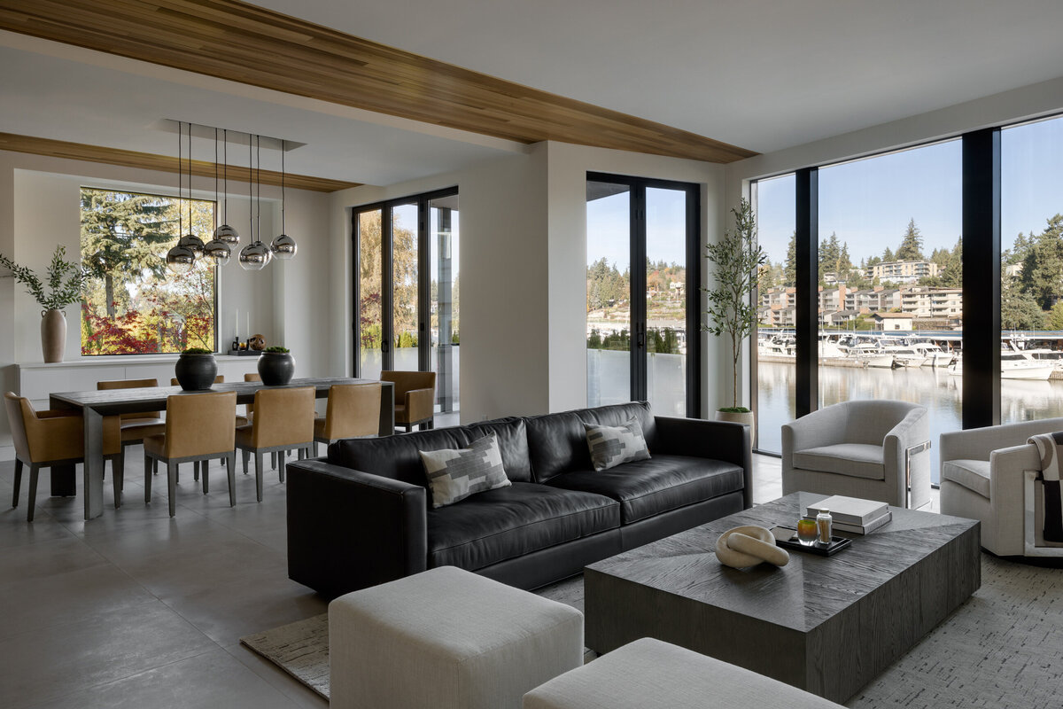 PNW Luxury Modern Remodel Living Room