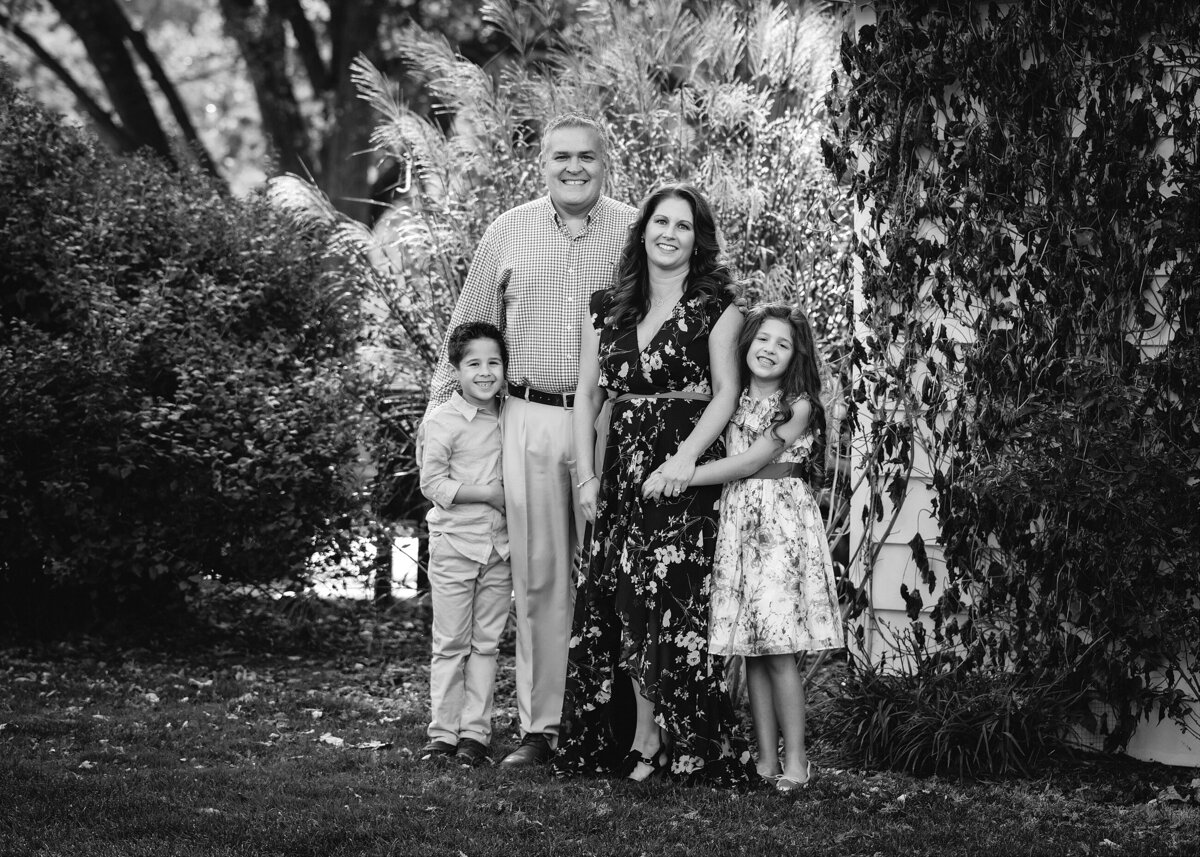 Family Portrait Black White  Photo