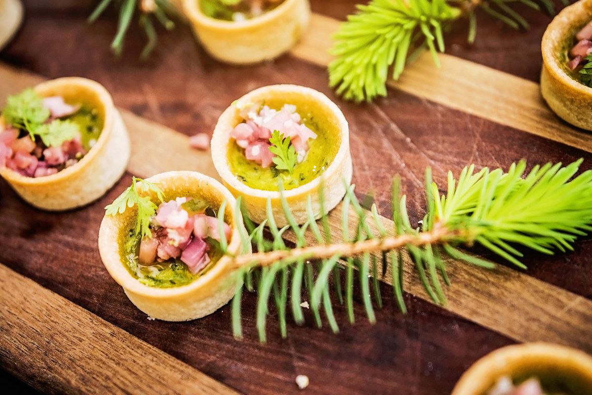 Advertising food photograph of a rustic appetizer