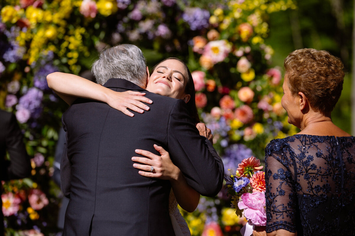 Parents of the Bride-Ceremony-Colorful Summer Wedding-NY-Philadelphia-Wedding Photographer-Kate Neal Photography