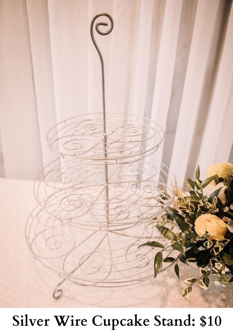 Silver Wire Cupcake Stand-111