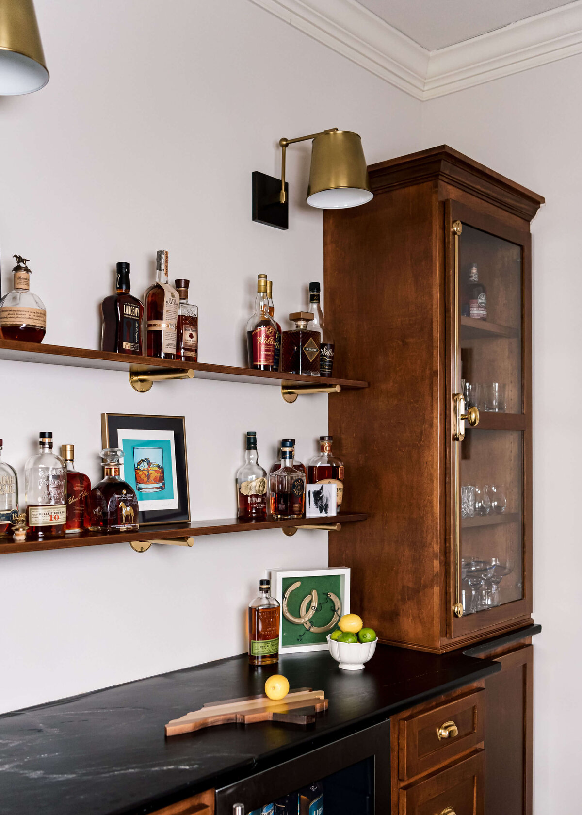 sweet southern home windmill wooden hutch with marble counters