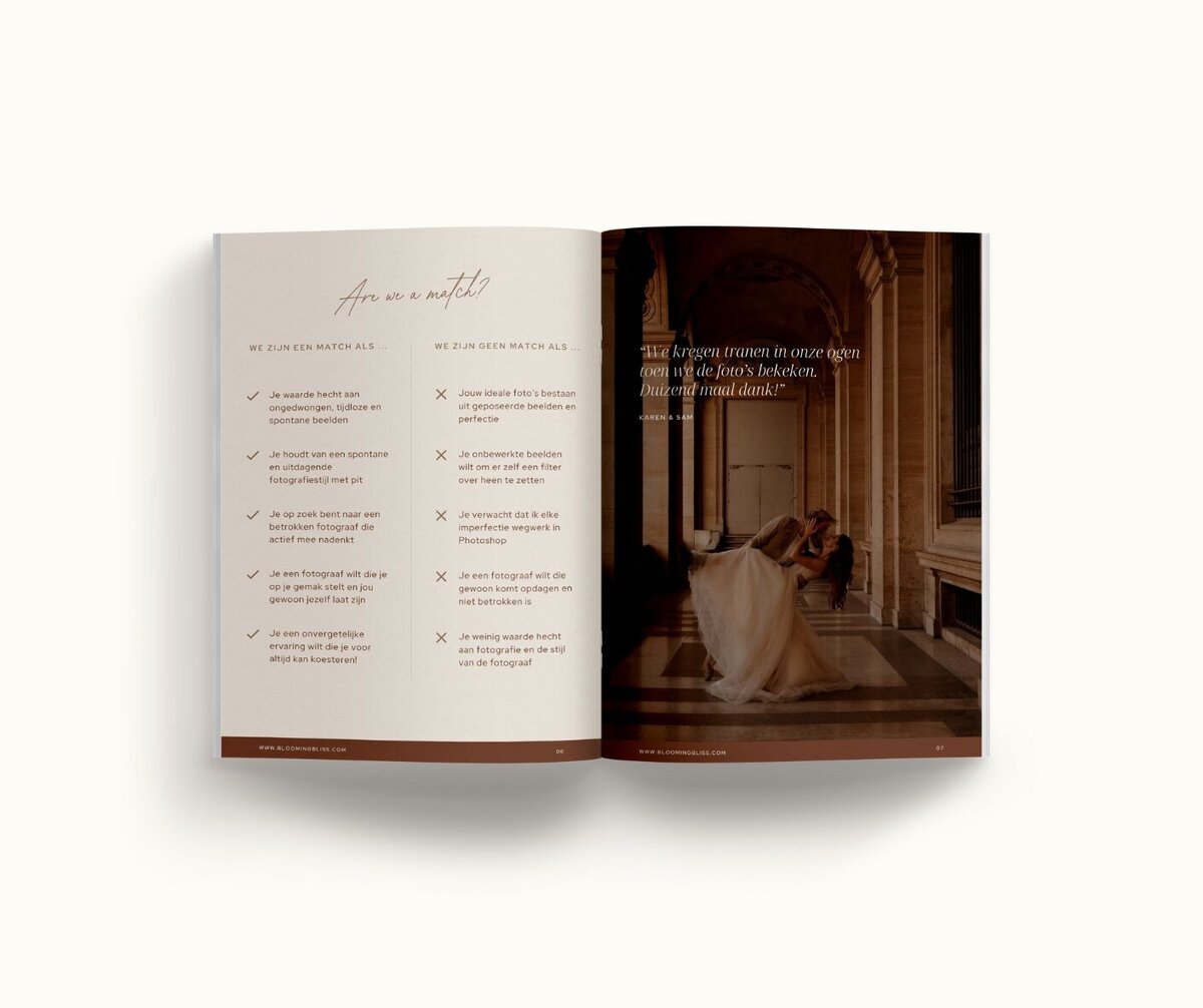 Canva brochure template Blooming Bliss 4