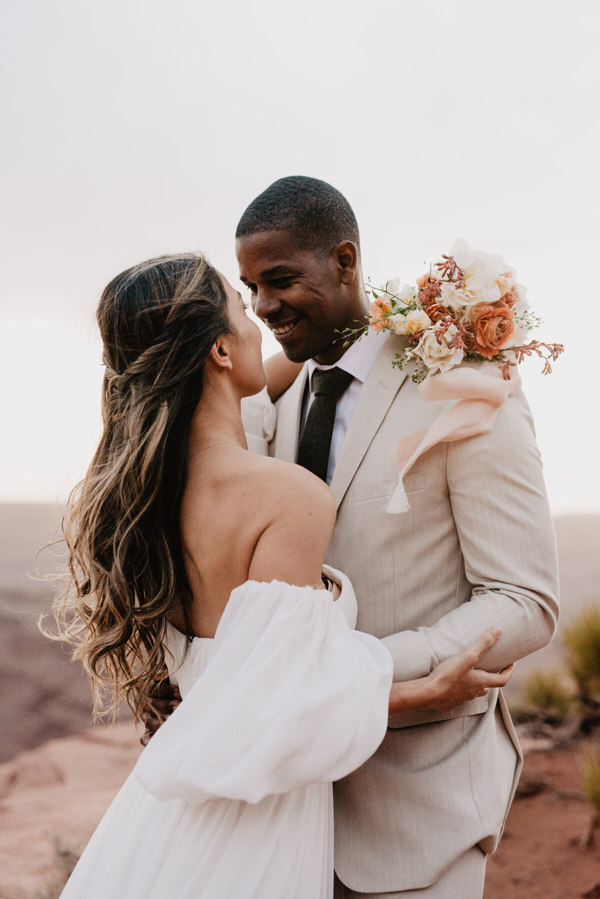 Utah Elopement Photographer captures wedding portraits