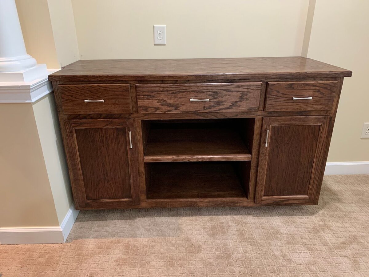 custom built sideboard