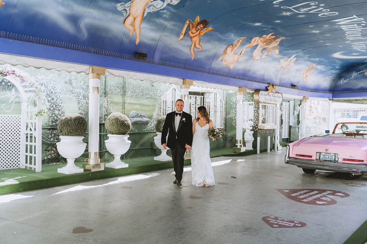 A Little White Chapel Wedding Downtown Las Vegas Elopement Photography Packages Pink Cadilliac-0004