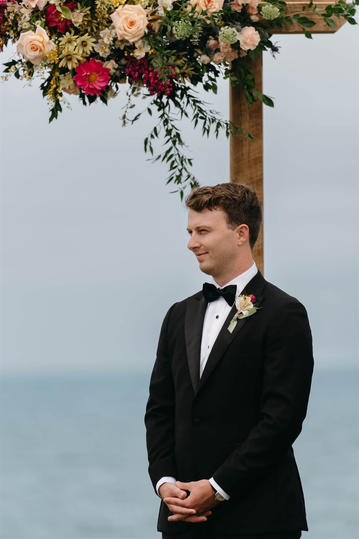 Romantic beachside wedding flowers Bundaberg