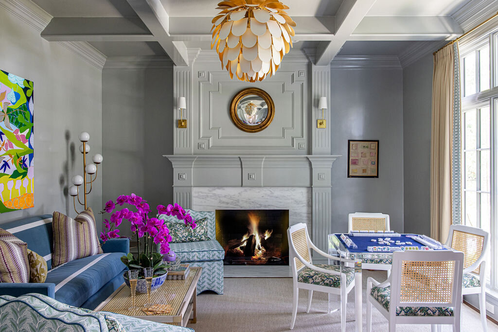 oyster creek studios university park remodel teal living area