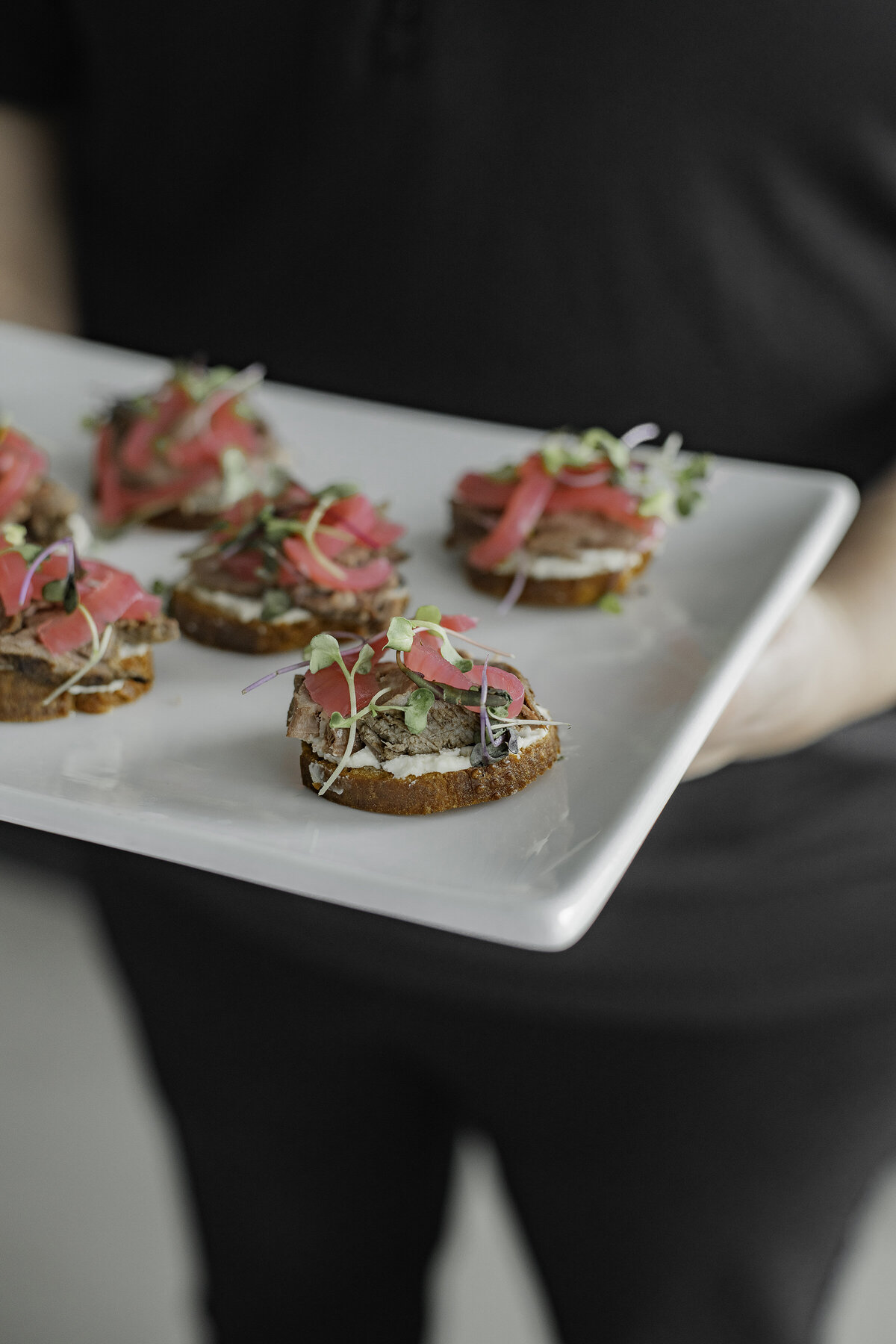 Crostinis made by Mason Dixon catering