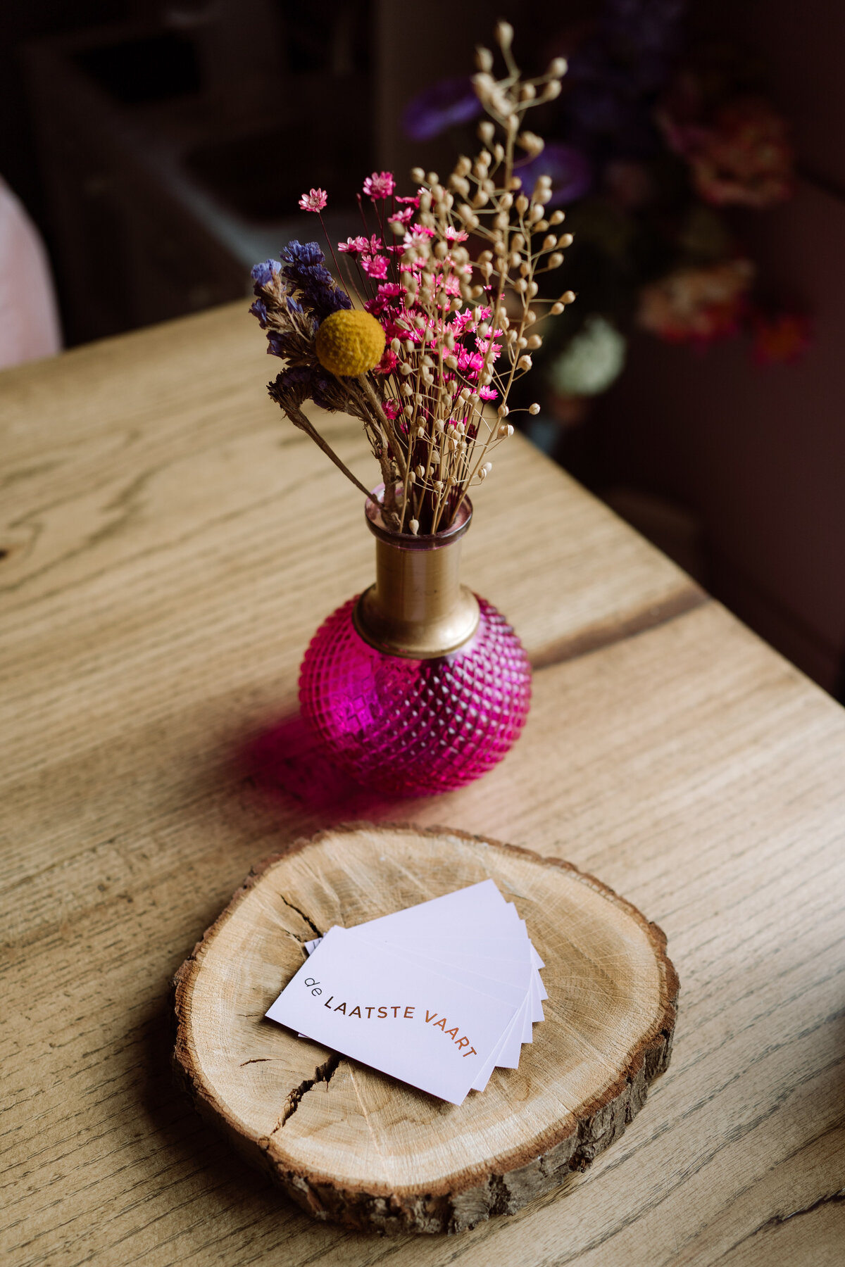 Branding shoot De laatste Vaart- detail shot kaartjes 