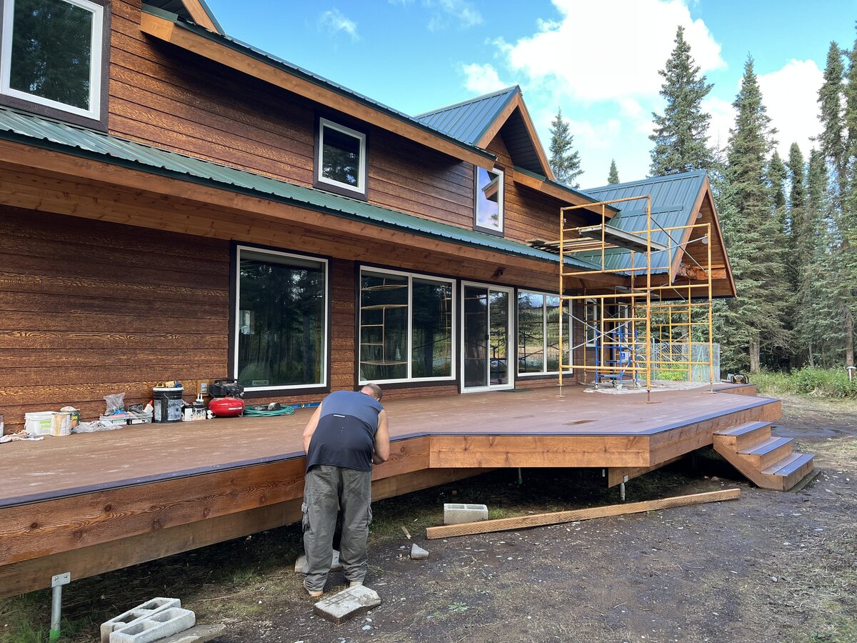 Custom Build Project by Blue River Builders on Alaska's scenic Kenai Peninsula.