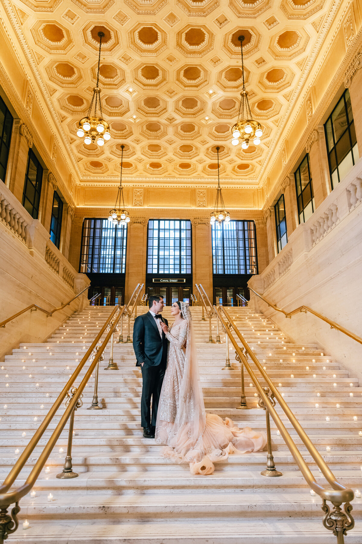 Chicago Union Station Wedding Photographers Maha Studios