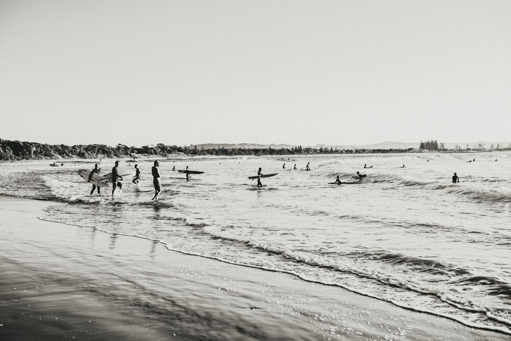 Surfers at Sunset