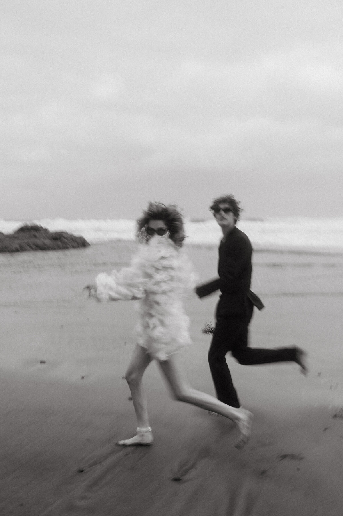 beach editorial couple session