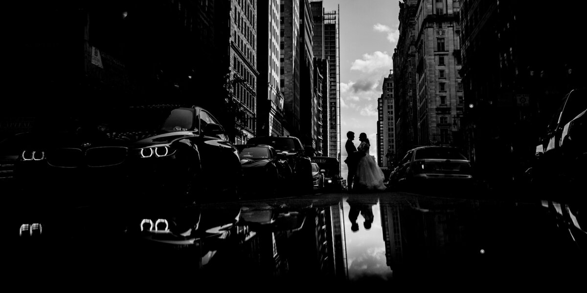 black and white bride and groom photography