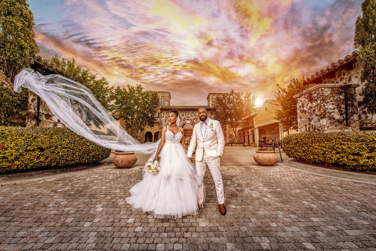 Oh Niki Occasions Orlando Destination wedding at Bella Collina, Sunset