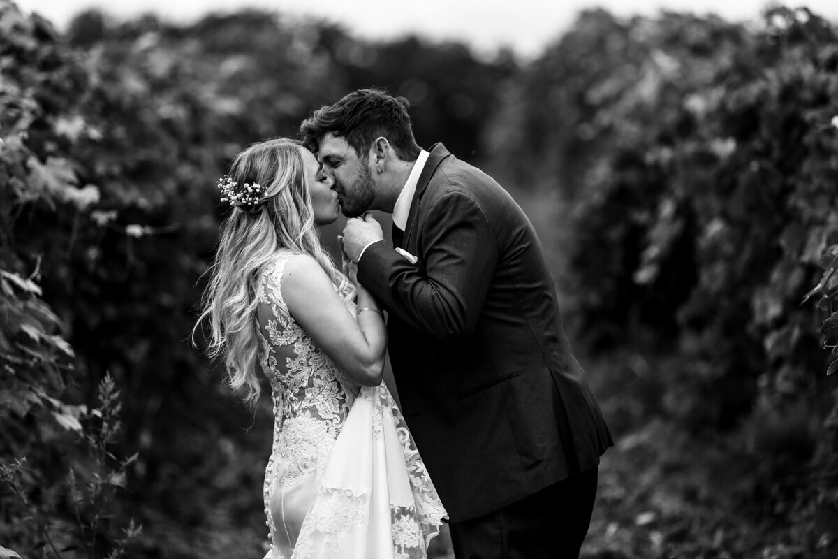 Bride and groom midtwirl of first dance at Masonic Temple wedding reception